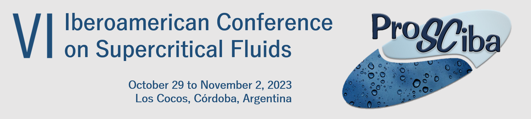 VI Iberoamerican Conference on Supercritical Fluids Logo